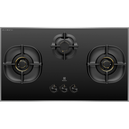 ELECTROLUX EHG9350BE built-in gas hob with 3 cooking  zones (LPG) 90cm