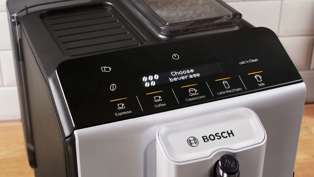 BOSCH TIG 20301 Series 2 Fully automatic coffee machine VeroCafe Silk Silver, Removable water tank