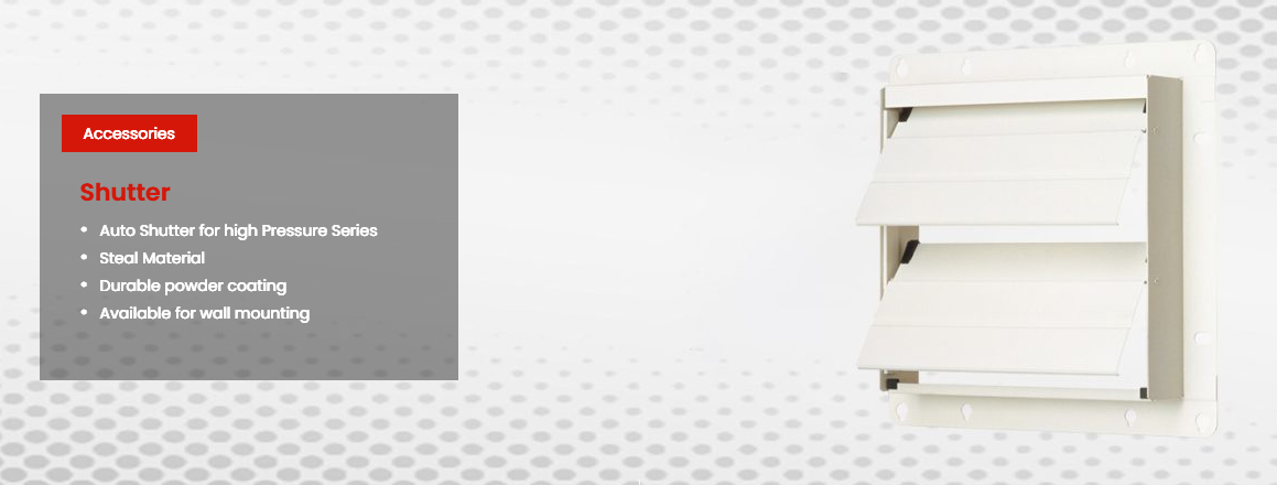 KDK Auto Shutter for High Pressure Series - 25GASC/30GASC/35GASC/40GASC/45GASC/50GASC/60GASC