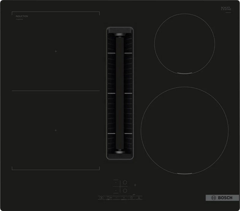 BOSCH PVS601B16E Series 4 Induction hob with integrated ventilation system 60cm