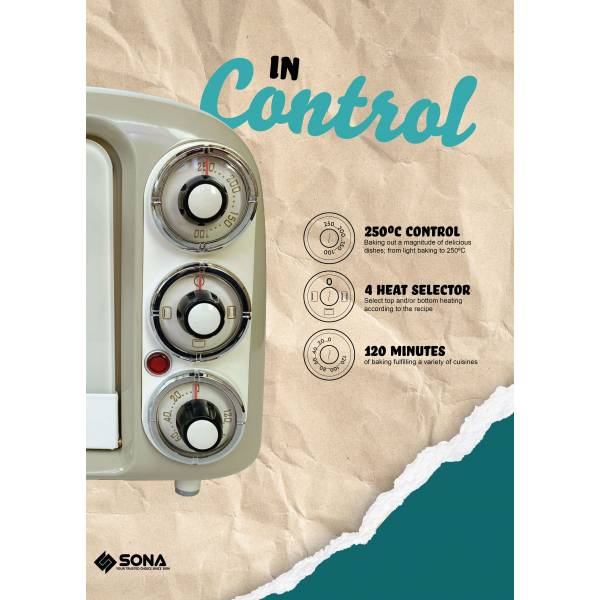 SONA SEO 2240 Pizza Retro Oven 18L