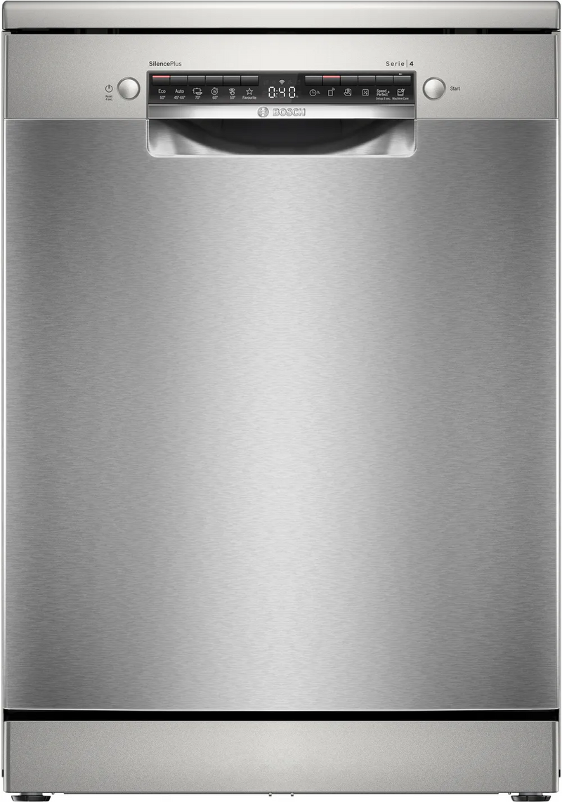 BOSCH SMS4ECI26E Series 4 Freestanding Dishwasher 60cm Brushed steel anti-fingerprint