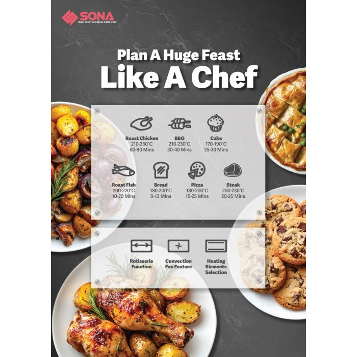 SONA SEO 2268 Electric Oven 68L