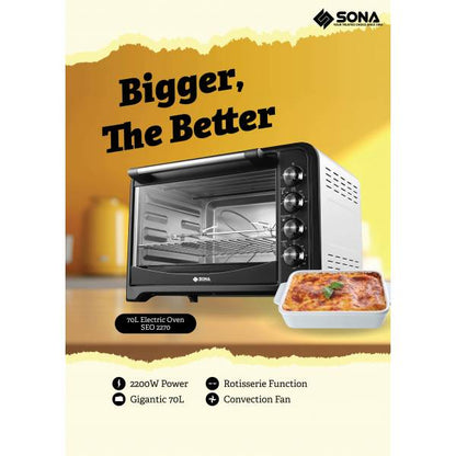SONA SEO 2270 Electric Oven 70L