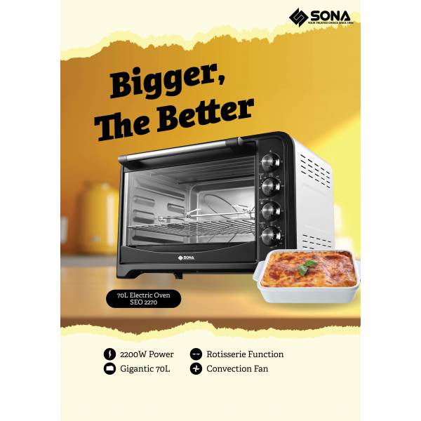 SONA SEO 2270 Electric Oven 70L