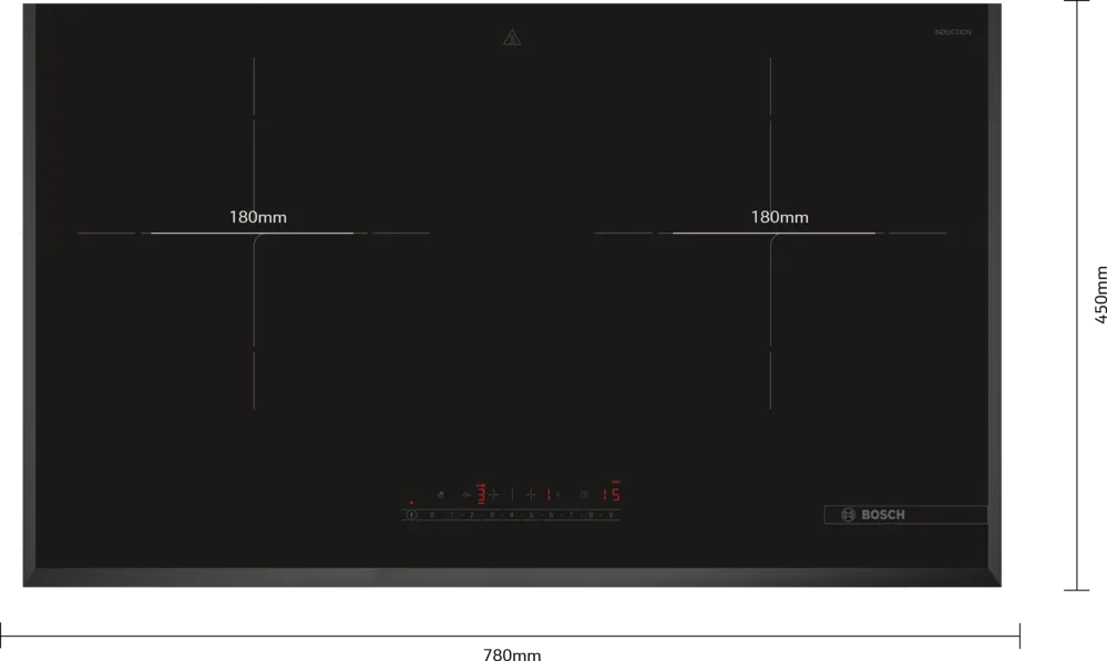 BOSCH PMI82560VN Series 4 Induction hob 78cm