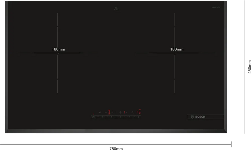 BOSCH PMI82560VN Series 4 Induction hob 78cm