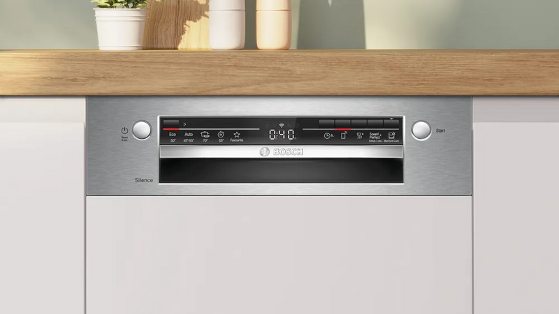BOSCH SPI2HKS42E Series 2 Semi-integrated Dishwasher 45cm Stainless steel