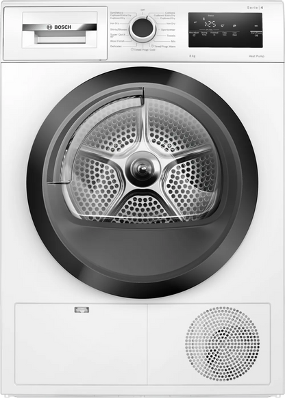 BOSCH WTH85008SG Series 4 Heat pump tumble dryer 8 kg