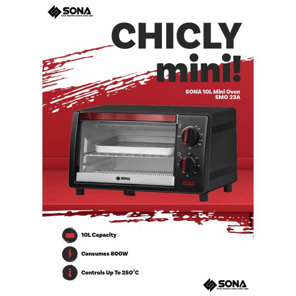 SONA SMO 23A Mini Oven 10L