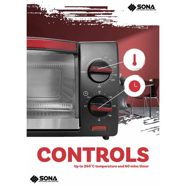 SONA SMO 23A Mini Oven 10L