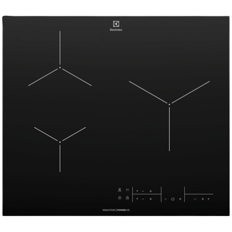 ELECTROLUX EHI6322BF UltimateTaste 500 built-in induction hob with 3 cooking zones 60cm