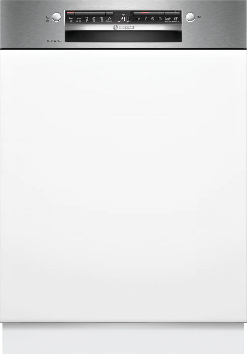 BOSCH SMI4EVS08E Series 4 semi-integrated dishwasher 60cm Brushed steel