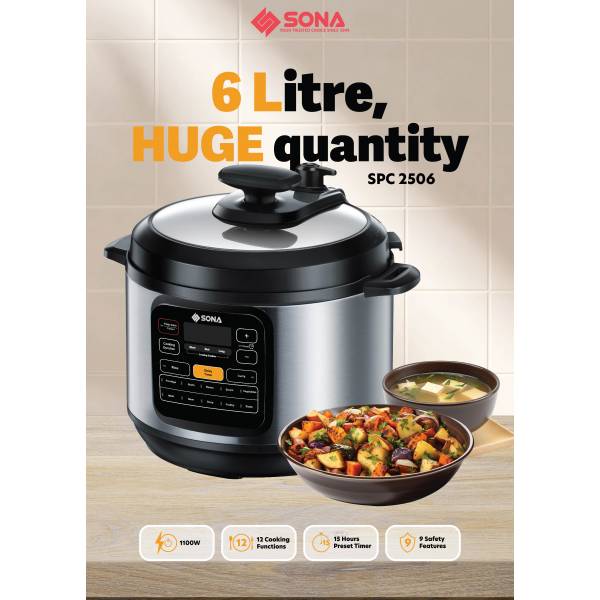 SONA SPC 2506 Pressure Cooker 6L