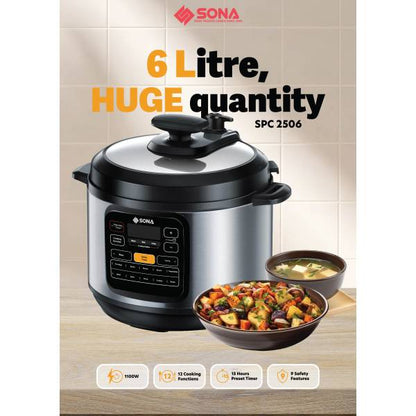 SONA SPC 2506 Pressure Cooker 6L
