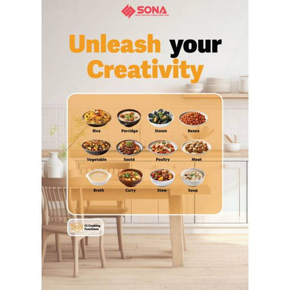 SONA SPC 2506 Pressure Cooker 6L