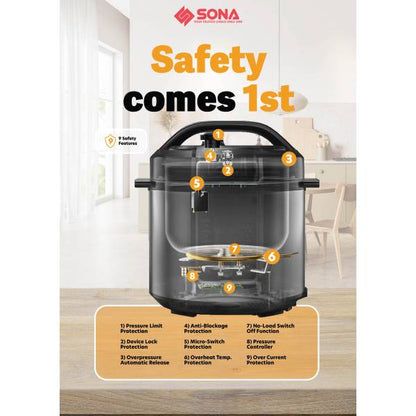 SONA SPC 2506 Pressure Cooker 6L