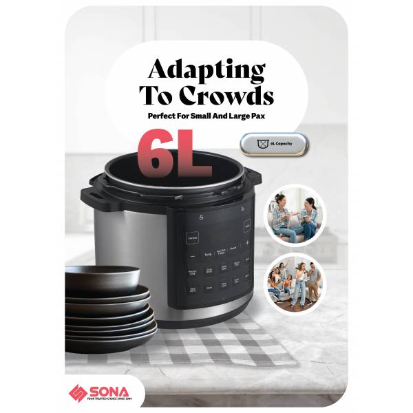SONA SPC 2508 Pressure Cooker 6L