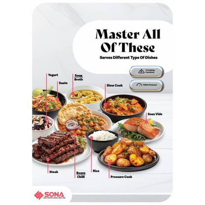 SONA SPC 2508 Pressure Cooker 6L