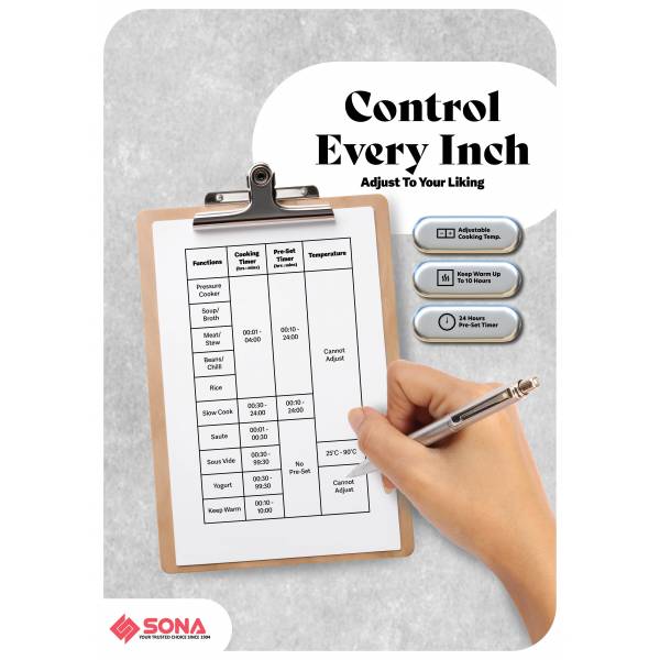 SONA SPC 2508 Pressure Cooker 6L