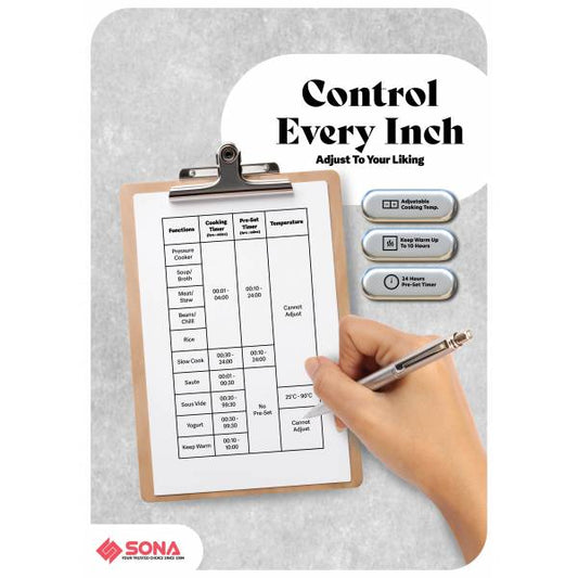 SONA SPC 2508 Pressure Cooker 6L