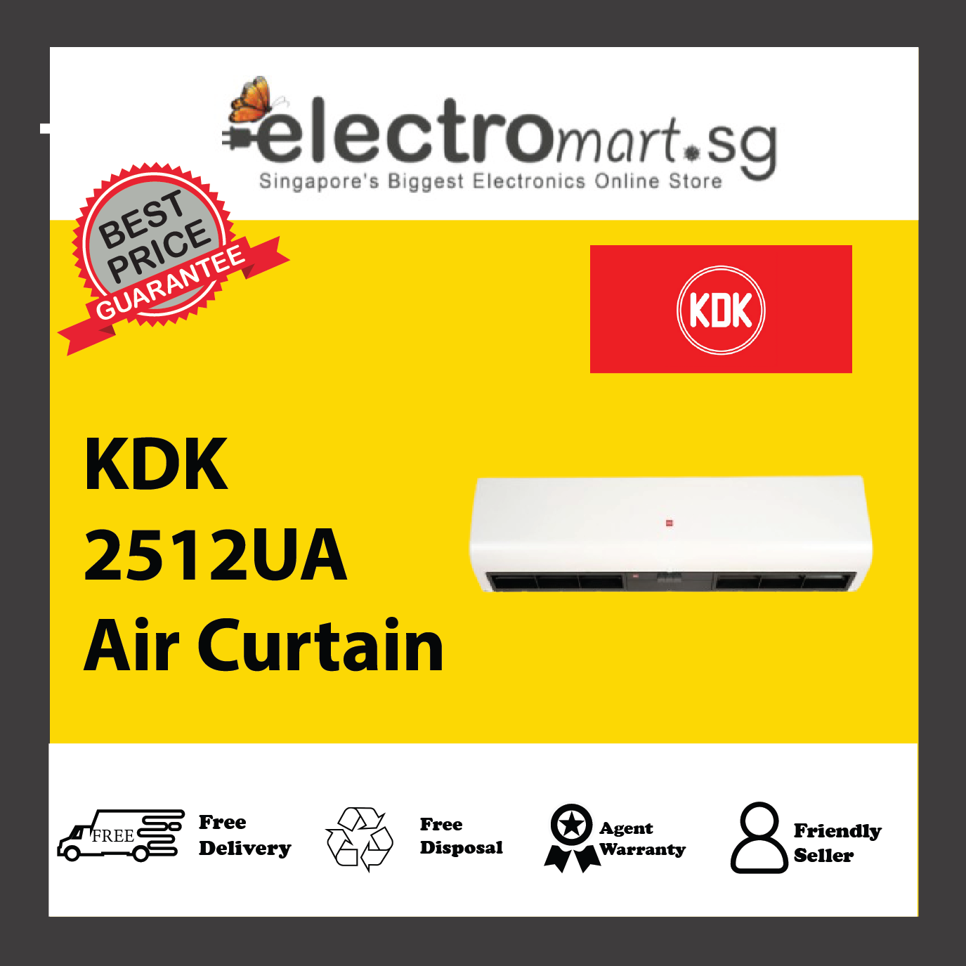 KDK 2512UA Air Curtain 1,200 mm (4 ft) Air Curtain