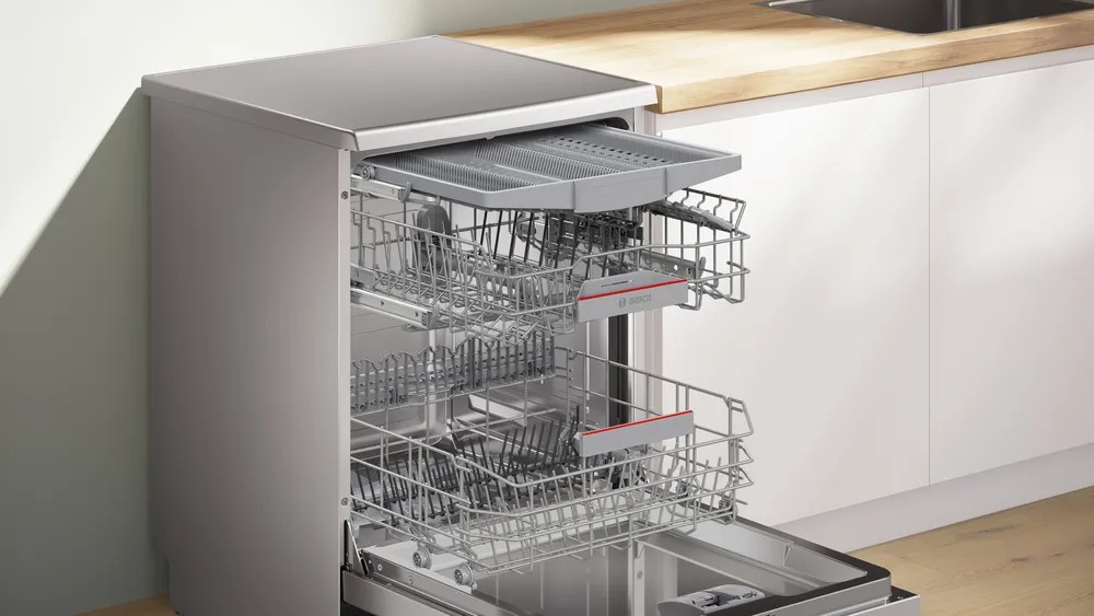BOSCH SMS4ECI26E Series 4 Freestanding Dishwasher 60cm Brushed steel anti-fingerprint