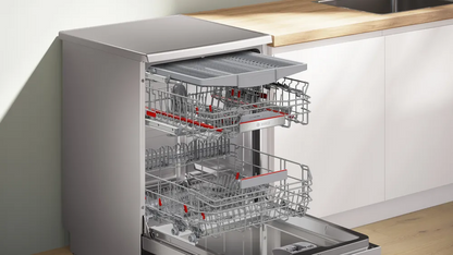 BOSCH SMS6ECI11E Series 6 Freestanding Dishwasher 60cm Brushed steel anti-fingerprint