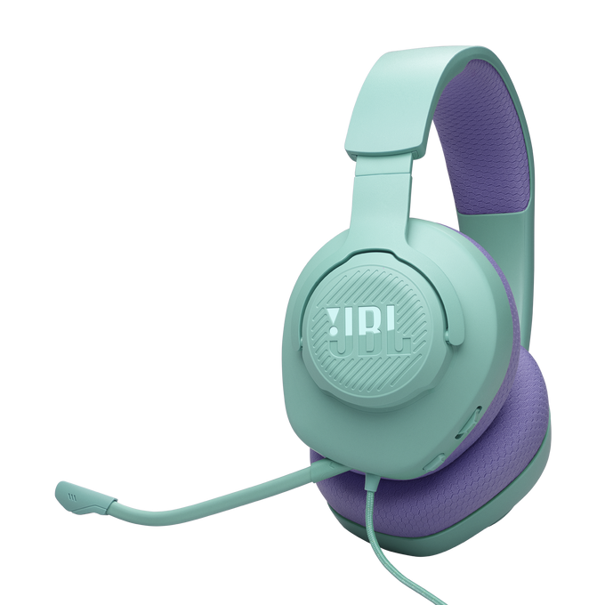 JBL QUANTUM 100M2 BLACK WIRED GAMING HEADSET, BLACK/CYAN/WHITE/PURPLE