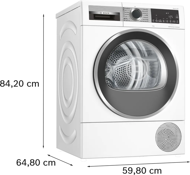 BOSCH WQG24570SG Series 6 Heat Pump Dryer 9kg