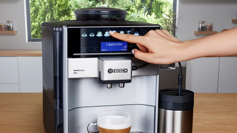 BOSCH TIS 65621RW Fully Automatic Coffee Machine Vero Barista 600 Silver, Removable water tank