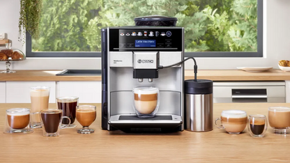 BOSCH TIS 65621RW Fully Automatic Coffee Machine Vero Barista 600 Silver, Removable water tank
