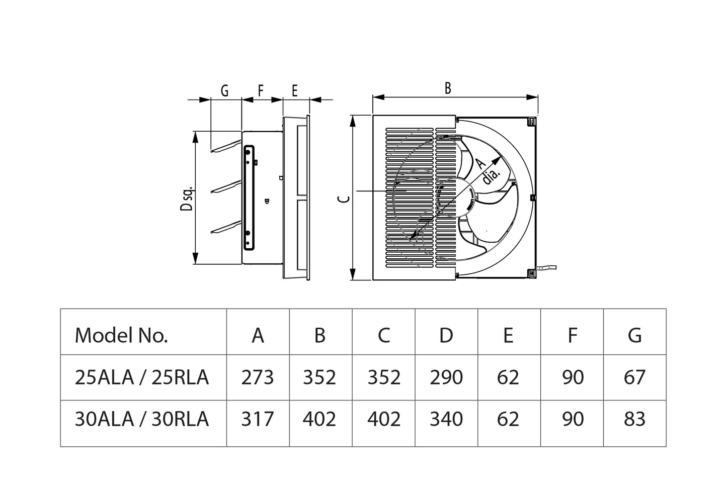 KDK 30ALA Ventilating Fan