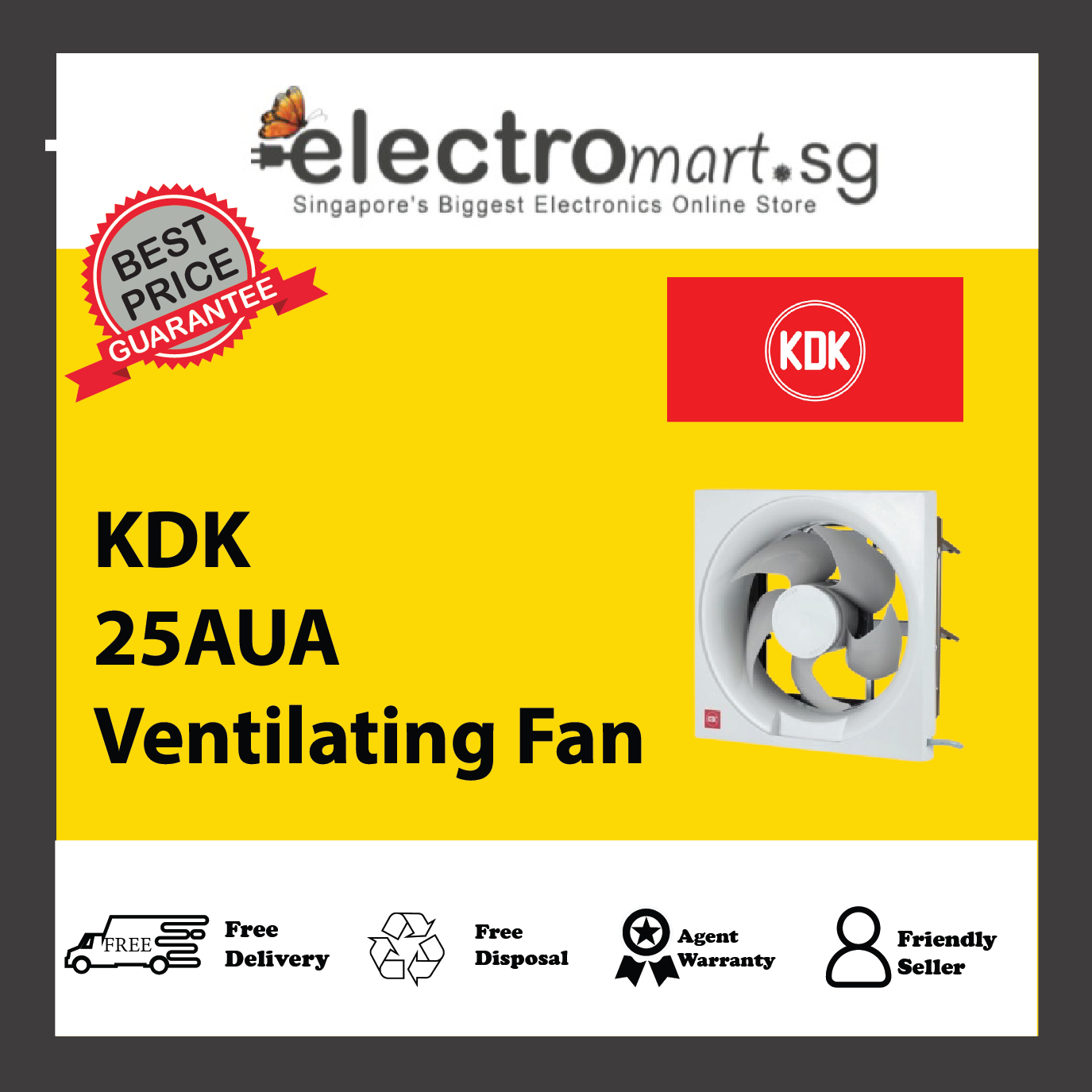 KDK 25AUA Ventilating Fan