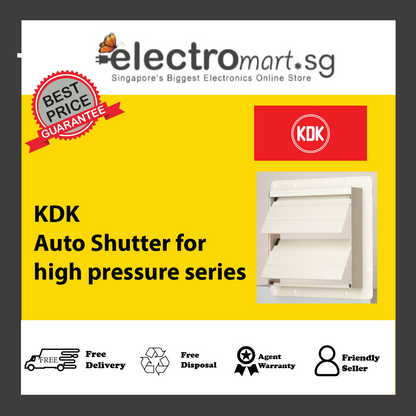 KDK Auto Shutter for High Pressure Series - 25GASC/30GASC/35GASC/40GASC/45GASC/50GASC/60GASC