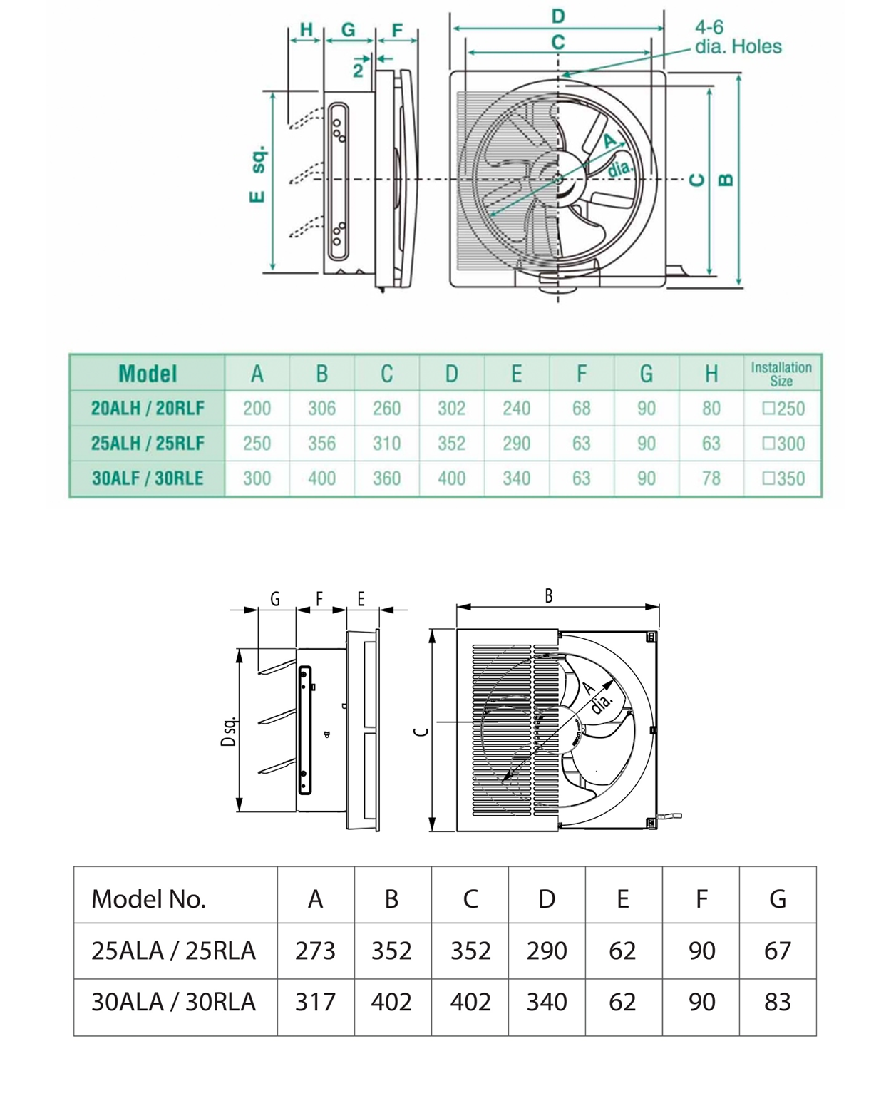 KDK 25RLA Ventilating Fan