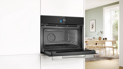 BOSCH CSG7584B1 Series 8 Built-in compact oven with steam function 60 x 45cm