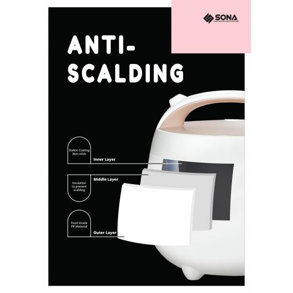 SONA SRC 2613 Rice & Porridge Cooker 0.63L