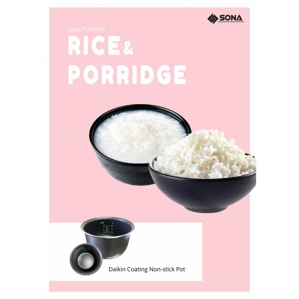SONA SRC 2613 Rice & Porridge Cooker 0.63L