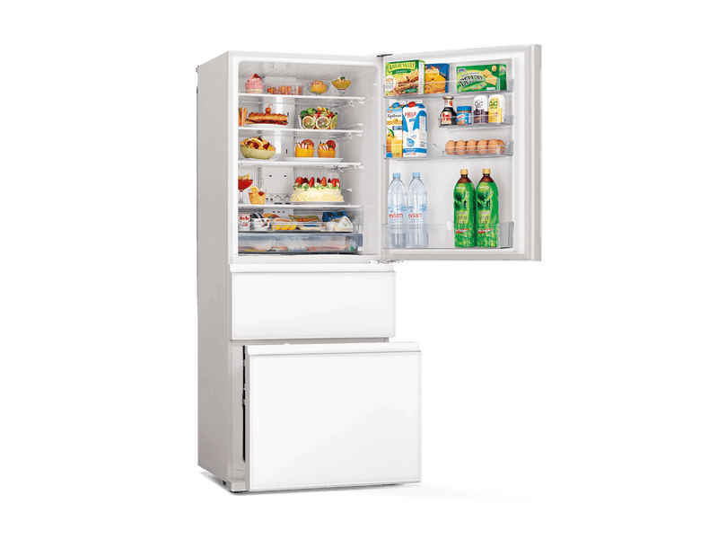 Mitsubishi MR-CGX56EX-GWH-P 450L 3-Door Fridge - White