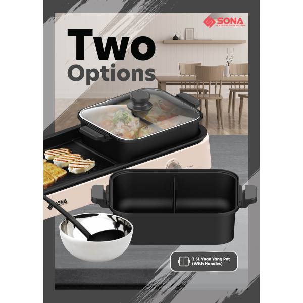 SONA SHG 2722 “Yuan Yang”  Steam Boat  & Grill