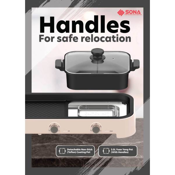 SONA SHG 2722 “Yuan Yang”  Steam Boat  & Grill