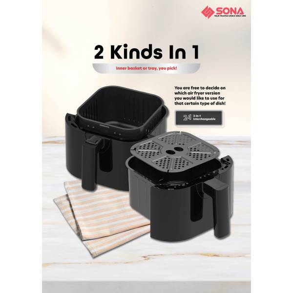 SONA SFR 2748 Digital Air Fryer 4.5L