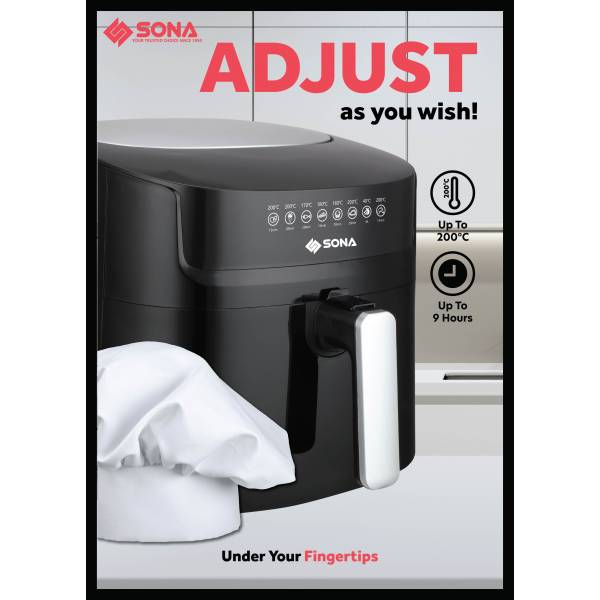 SONA SFR 2778 Digital Air Fryer 7.2L