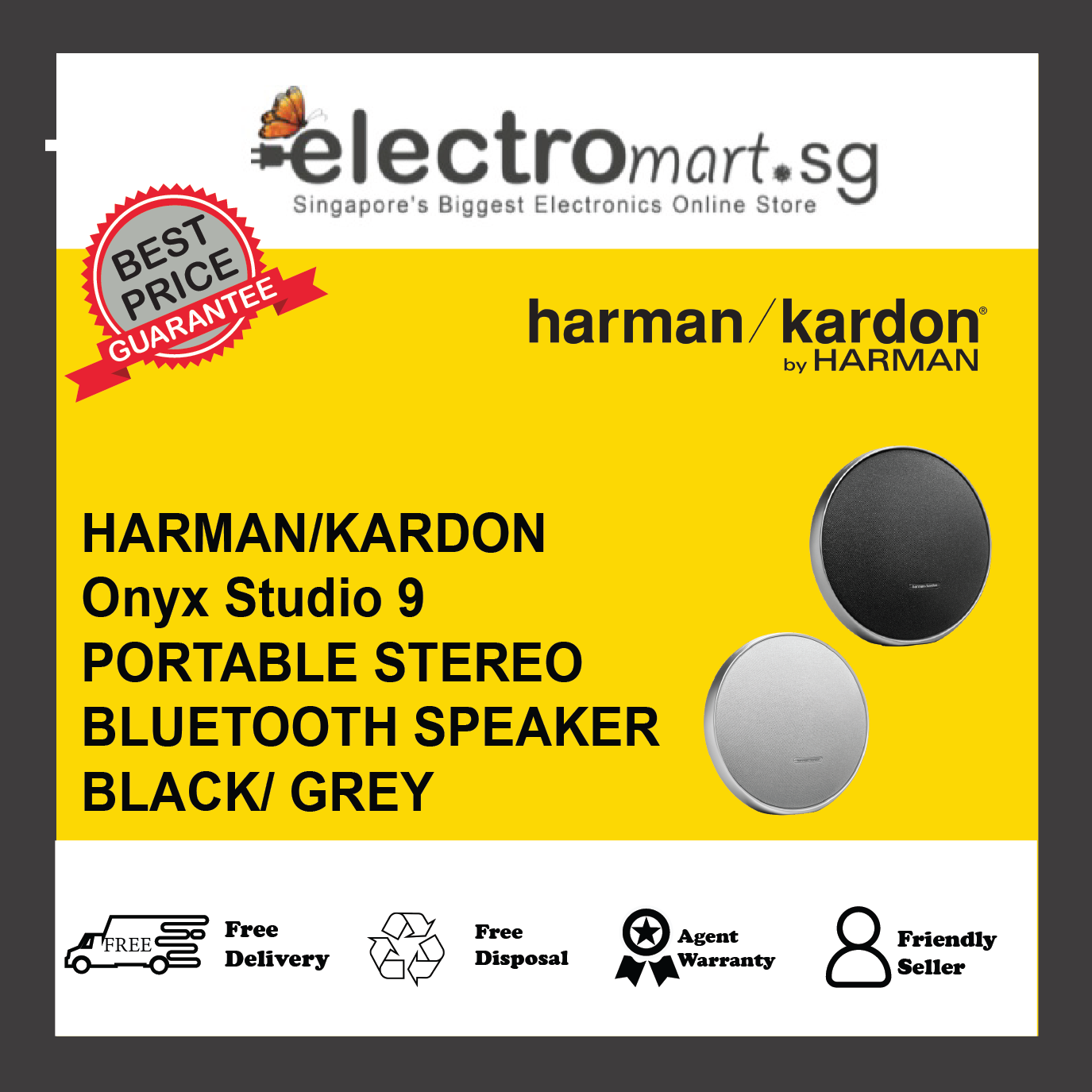 HARMAN KARDON Onyx Studio 9 PORTABLE STEREO BLUETOOTH SPEAKER