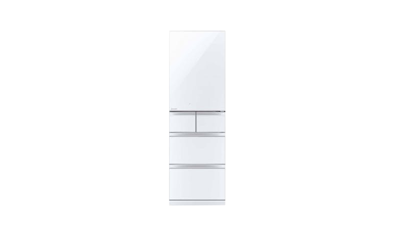 Mitsubishi MR-B46G-W-P 447L 5 Door Fridge - Crystal Pure White