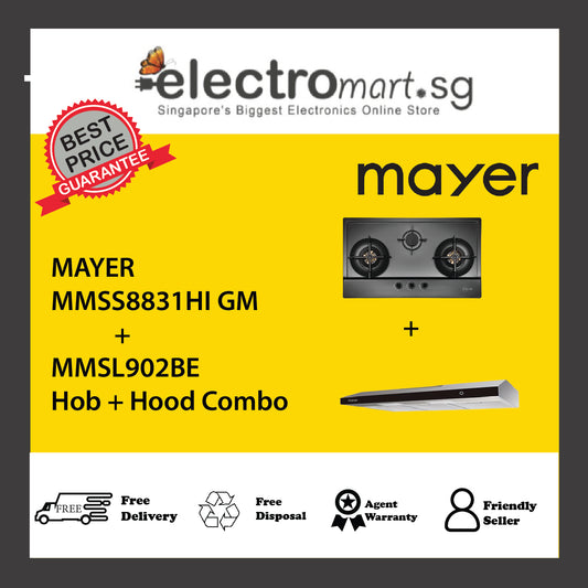 Mayer MMSS8831HI GM  + MMSL902BE Hob + Hood Combo