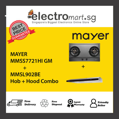 Mayer MMSS7721HI  + MMSL902BE Hob + Hood Combo