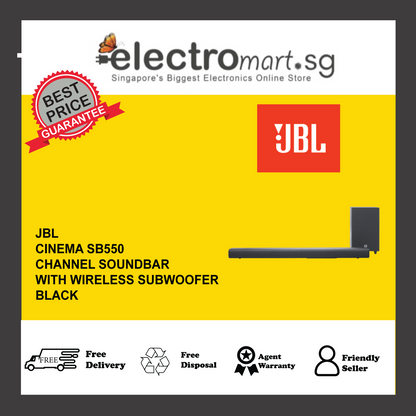 JBL SB550 3.1 Channel Soundbar with Wireless Subwoofer