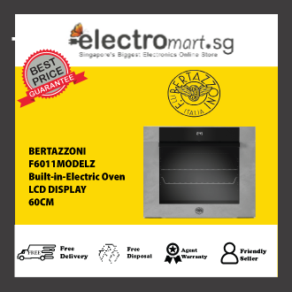 BERTAZZONI F6011MODELZ MODERN SERIES 60CM BUILT IN SINGLE OVEN WITH LCD DISPLAY AND 11 FUNCTIONS